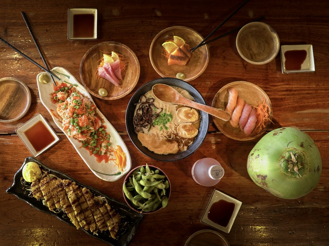 Japanese dishes at Osaka Castle